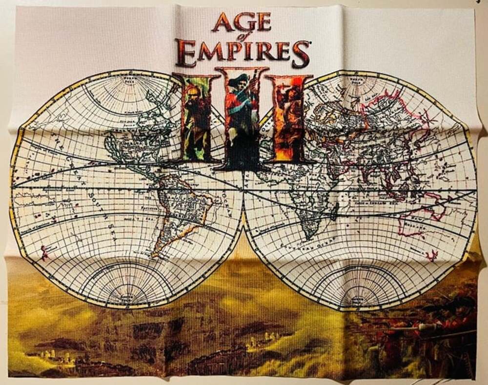 NEW VINTAGE Age of Empires 3 Microsoft Game Promo Tapestry In Jewel Case 2006